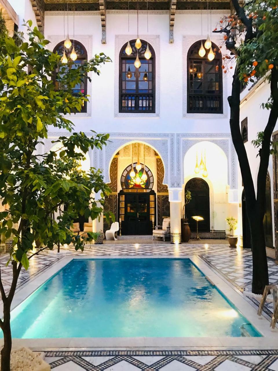 Riad Maison Bleue And Spa Fès Exterior foto